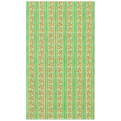 Nappe Cuisine de campagne vintage vert jaune rustique (Devant)