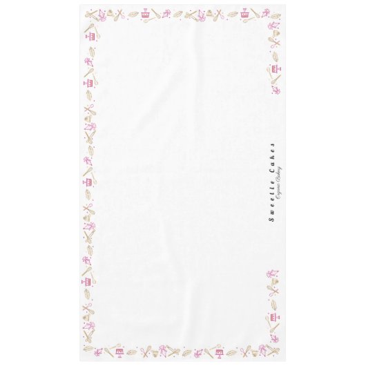 Nappe Cuisine de cuisson à l'or rose Ustensiles & Confec (Devant)