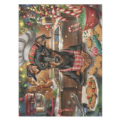 Nappe Cuisine de vacances allemande Pinscher : Noël fest (Devant)