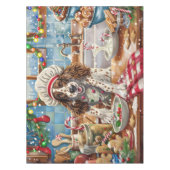 Nappe Cuisine de vacances Setter anglais : Festive Chris (Devant)