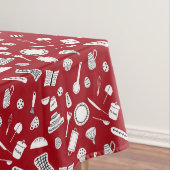 Nappe Cuisine rouge rétro (In Situ)