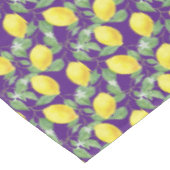 Nappe Cuisine rustique Motif citron violet (Angle)