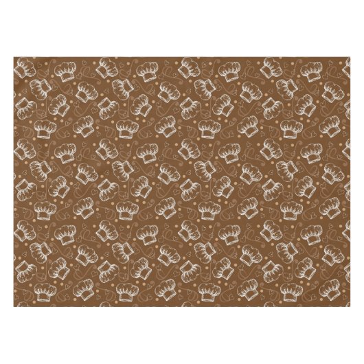 Nappe Cuisson du motif avec le casquette de chef (Devant (Horizontal))