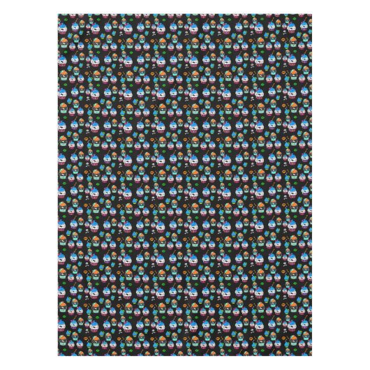 Nappe Cupcakes crâne gothiques kawaii (Devant)