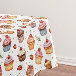 Nappe Cupcakes et fraises