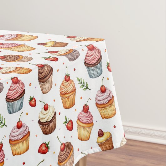 Nappe Cupcakes et fraises (In Situ)