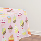 NAPPE CUPCAKES MOTIF ROSE TABLECLOTH (In Situ)