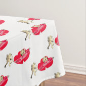 Nappe Cupid w/Hearts Tablecloth (In Situ)