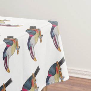 Nappe Curl crested aracari bird cartoon
