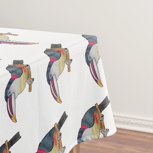 Nappe Curl crested aracari bird cartoon (In Situ)