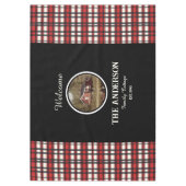 Nappe Custom Black Red Plaid Farmhouse Style (Devant)