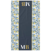 Nappe Custom Elegant Mediterranean Lemon Botanical Navy (Devant)