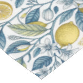 Nappe Custom Elegant Mediterranean Lemon Botanical Navy (Angle)