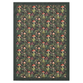 Nappe Custom Nature Tablecloth Mushrooms in Warm Hues (Devant)