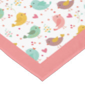 Nappe Cute Baby Oiseau Coeur rose Turquoise violet Perso (Angle)