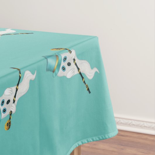 Nappe Cute Blanc Fantômes Aqua Top Chapeaux Cannes Noire (In Situ)