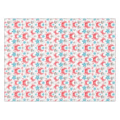 Nappe Cute Blue Coastal Seaside Crab & Shell Motif (Devant (Horizontal))