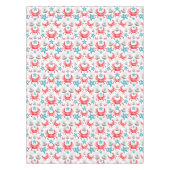 Nappe Cute Blue Coastal Seaside Crab & Shell Motif (Devant)