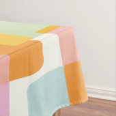 Nappe Cute Boho Retro Pastel Forme géométrique Art (In Situ)