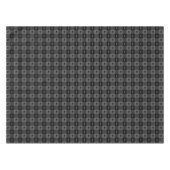 Nappe Cute Buffalo Plaid Avec Coeurs Noir Gris Rustique (Devant (Horizontal))