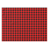 Nappe Cute Buffle Plaid Avec Étoiles Noir & Rouge Rustiq (Devant (Horizontal))