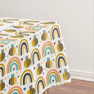 Nappe Cute Bumble Bee et Rainbows Motif