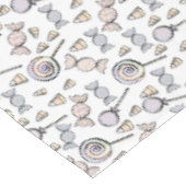 Nappe Cute Candy Anniversaire de enfant Blanc (Angle)