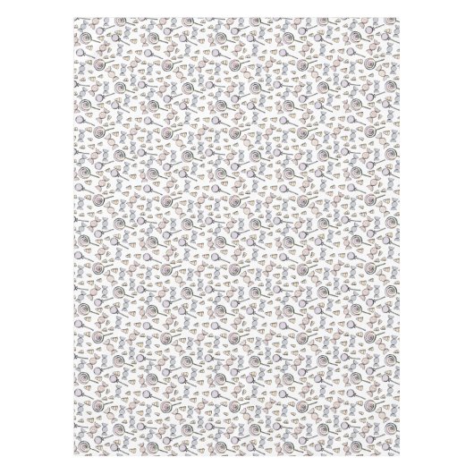 Nappe Cute Candy Anniversaire de enfant Blanc (Devant)
