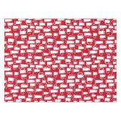 Nappe Cute chat rouge et blanc (Devant (Horizontal))