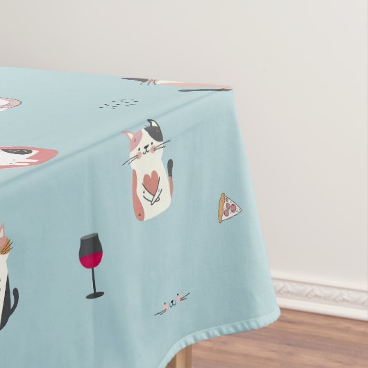 Nappe Cute Chat & Vin (In Situ)