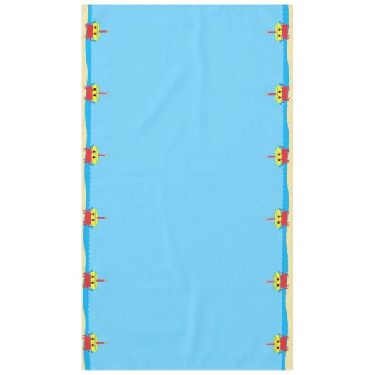 Nappe Cute Crab Beach 1er anniversaire (Devant)