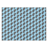 Nappe Cute drôle porc-épic avec dessin animé de banjo (Devant (Horizontal))