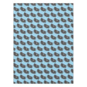 Nappe Cute drôle porc-épic avec dessin animé de banjo (Devant)