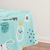 Nappe Cute Easter Bunny Pattern Kawaii Rabbits Eggs  (In Situ)