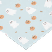 Nappe Cute Fantôme et Citrouille Motif d'Halloween bleu (Angle)