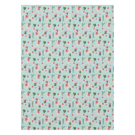 Nappe Cute Fiesta Llama & Cactus Motif (Devant)