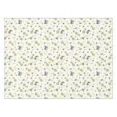 Nappe Cute Fleurs sauvages Vintages modernes sur blanc (Devant (Horizontal))