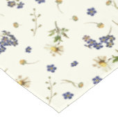Nappe Cute Fleurs sauvages Vintages modernes sur blanc (Angle)