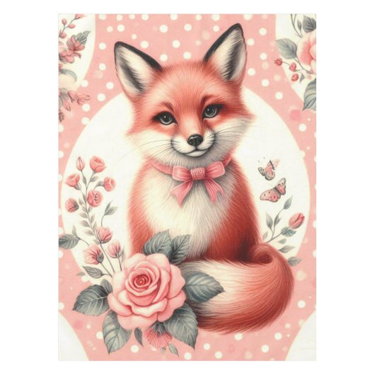Nappe Cute Floral Baby Fox (Devant)