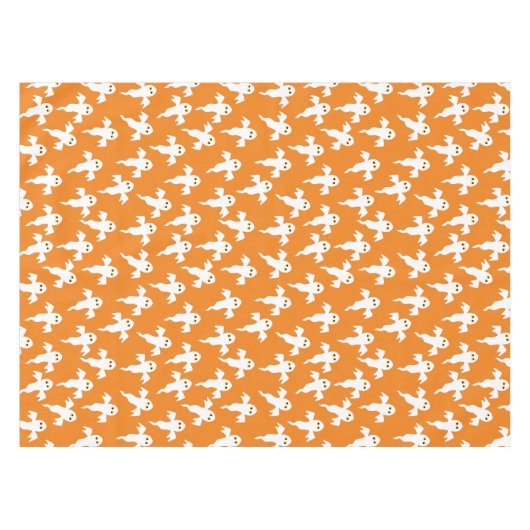 Nappe Cute Ghost Orange Halloween (Devant (Horizontal))
