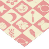 Nappe Cute Girl Moderne rose À damiers Icônes Motif (Angle)