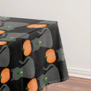 Nappe Cute Halloween Chat et Citrouille Motif