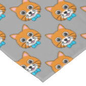 Nappe Cute Happy Ginger Cat avec Papillon (Angle)