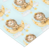 Nappe Cute Lion Pêche sur l'aquarelle de la lune (Angle)