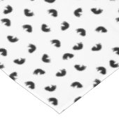 Nappe CUTE Motif de chat noir et blanc (Angle)