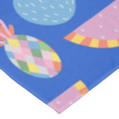 Nappe Cute Motif de fruits scandinaves Bleu Whimsical (Angle)