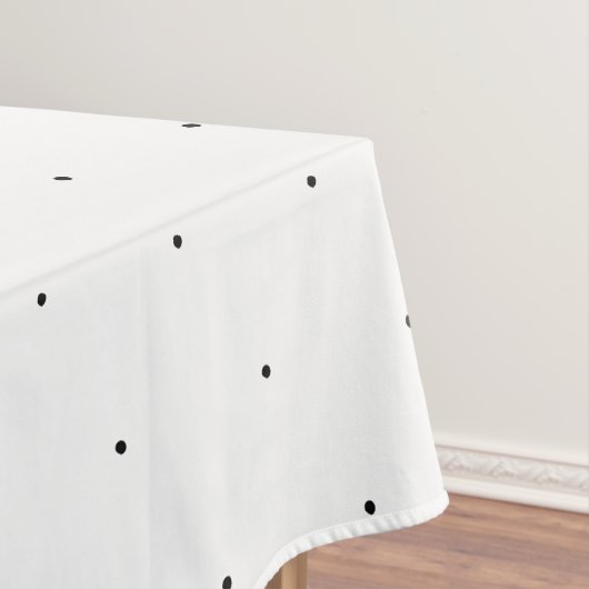 Nappe Cute Noir blanc minuscule pois élégant motif (In Situ)