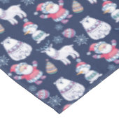 Nappe Cute Nordic Style Animaux et Père Noël Motif (Angle)