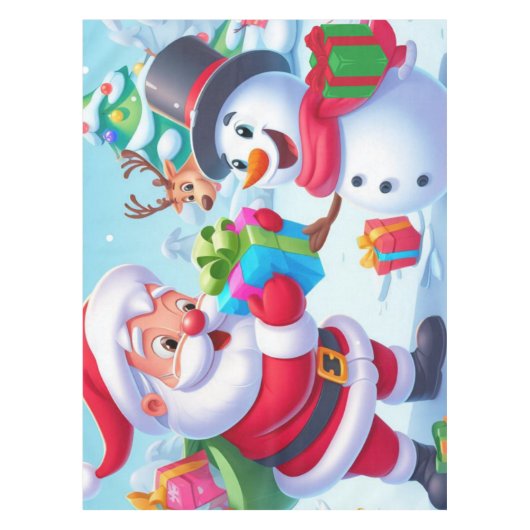 Nappe Cute Père Noël et Snowman (Devant)