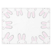 Nappe Cute rose blanc lapin lapin moderne fun (Devant (Horizontal))